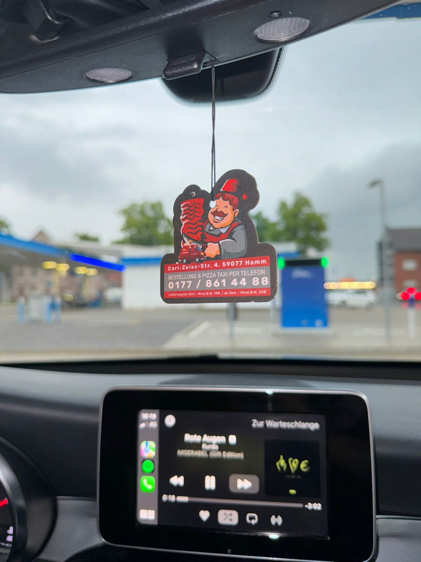 Duftbaum mit Logo – Pizza Taxi Hamm