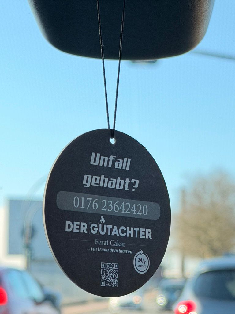 Duftbaum mit Logo – Der Gutachter Ferat Cakar