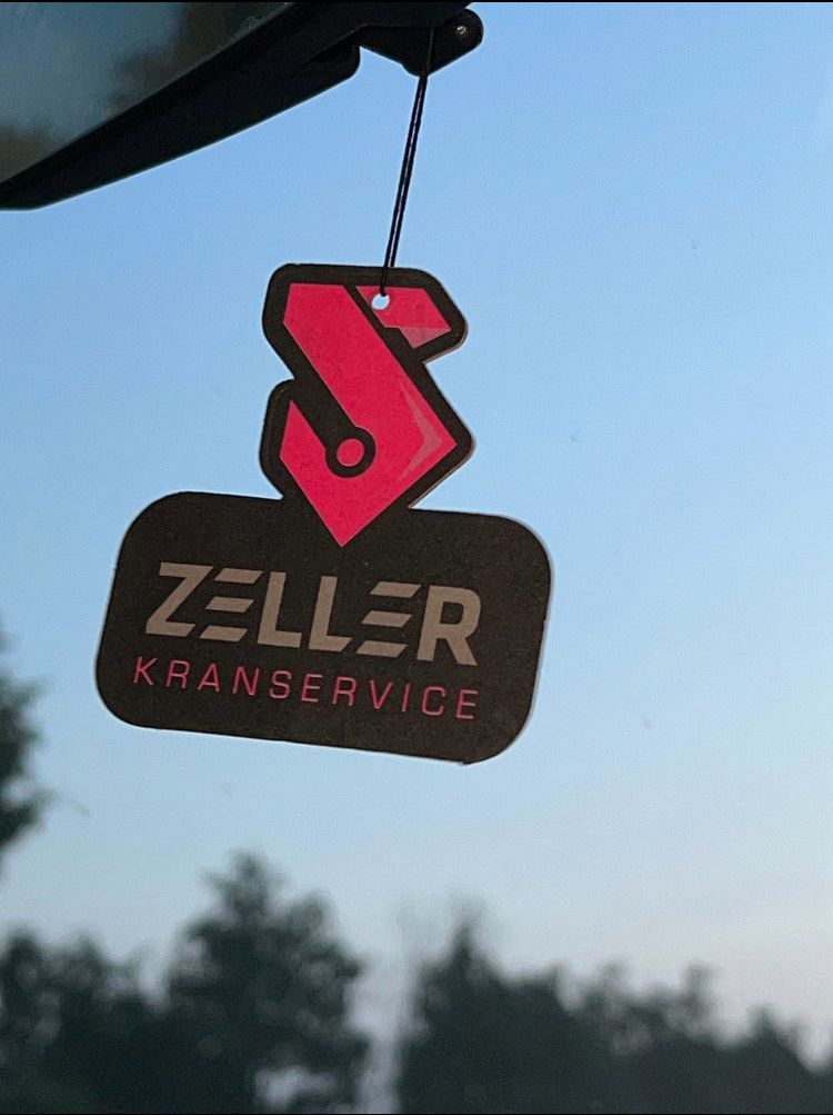 Duftbaum mit Logo – Zeller Kranservice